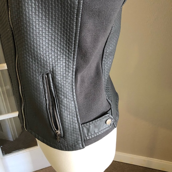 NEW WITH TAGS! Calvin Klein Women’s Moto Asymmetrical ZIP Jacket (Small) - Picture 5 of 11